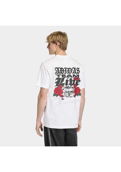 Adidas Gfx Roses Erkek Beyaz Tişört Kd0481 Beyaz