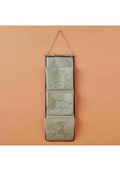 Bella Maison Zoo Askılı Organizer Yeşil 20 x 60 Cam Yeşil