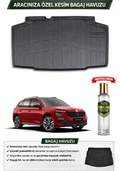 Volkswagen Kamiq 2024 Model Araca Özel Esnek Bagaj Havuzu + Hediyeli