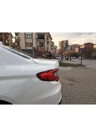 Fiat Egea Bagaj Üstü Slim Spoiler Parlak Beyaz