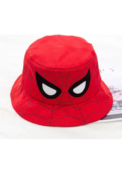 Shopiolog Çocuk Şapka Erkek Örümcek Adam Balıkçı Kova Şapka Spiderman