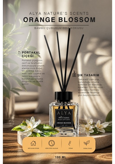 Nature's Scents Orange Blossom Bambu Çubuklu Oda Kokusu- Portakal Çiçeği Kokusu