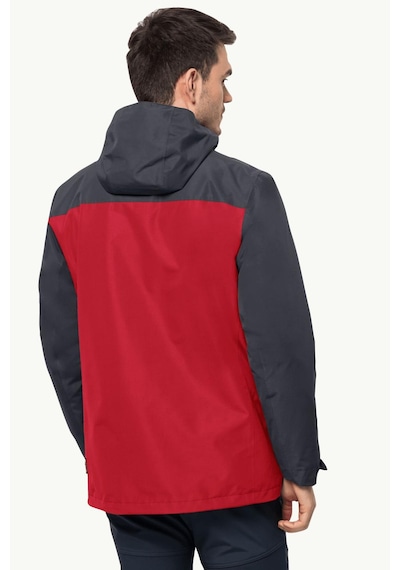 Jack Wolfskin Taubenberg 3in1 Erkek Outdoor Mont 1115311-2206-kırmızı Kırmızı