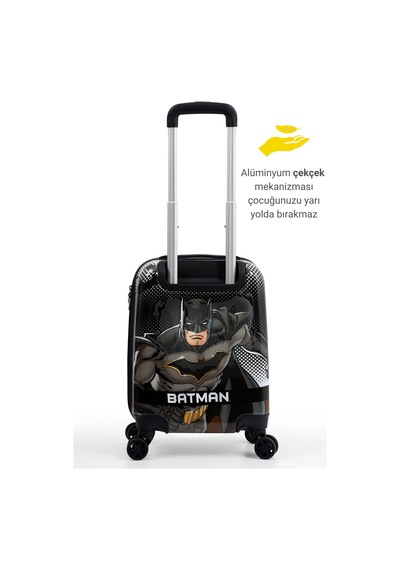 Louisiana Polo Lisanslı Batman Policarbon Çocuk Valizi Siyah-beyaz 2986