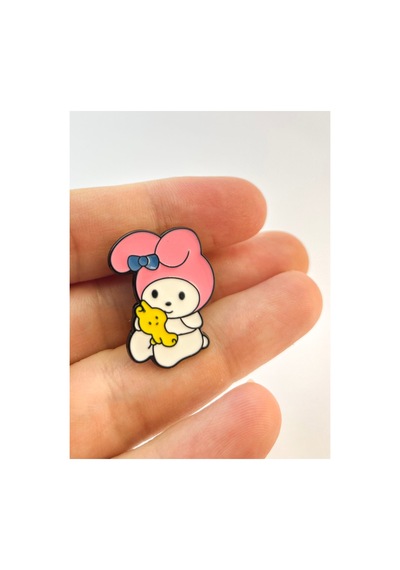 My Melody Broş Pembe Beyaz