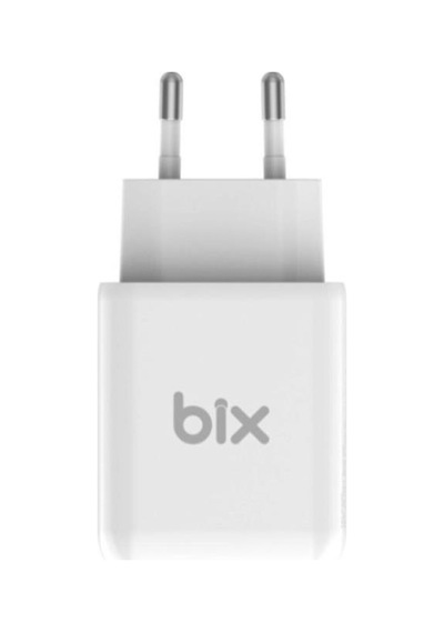 Bix ZH-2U41T 25W USB-A ve Type-C PD 3.0 Hızlı Şarj Adaptörü Beyaz ﻿