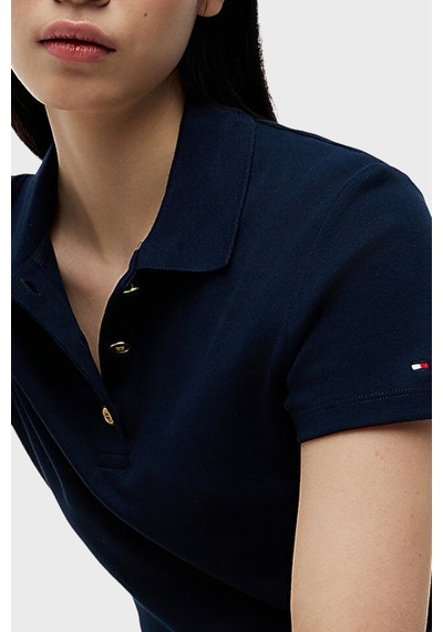 Tommy Hilfiger Bayan Polo Yaka T Shirt Ww0ww49252 C1g Lacivert Lacivert