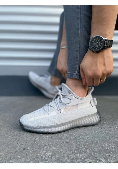 Mevese Morven Erkek , Kadın Triko Sneaker Ayakkabı Günlük Bağcıklı Hafif Spor Modeli - Gri