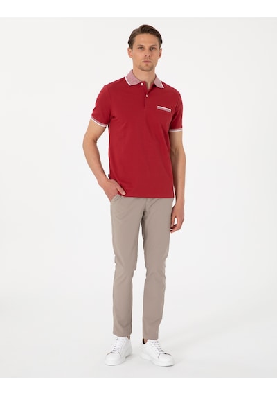 Pierre Cardin Erkek Nar Çiçeği Tişört 50307562-vr239 Nar Çiçeği