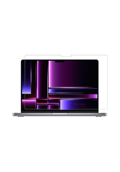 NovStrap Apple Uyumlu MacBook Pro 2023 14 inç M2 Pro Max A2779 ile Ekran Koruyucu Parlak Nano Film