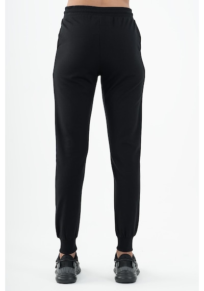 Maraton Sportswear Regular Kadın Ribana Paça Basic Siyah Eşofman Altı 22181-siyah Siyah