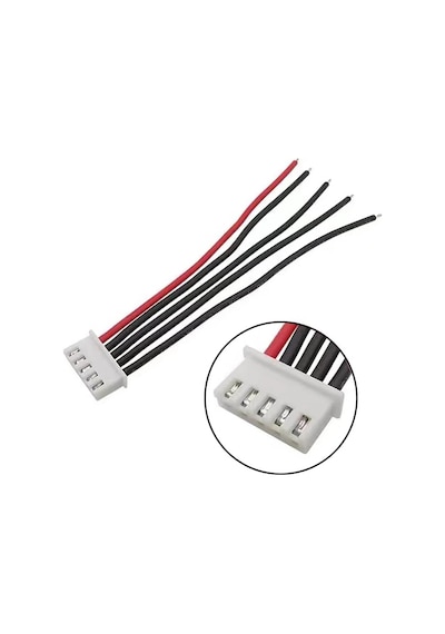 Jst-xh 2.54mm 5 Pin 26awg 20cm Tek Damarlı Dişi Bağlantı Kablosu