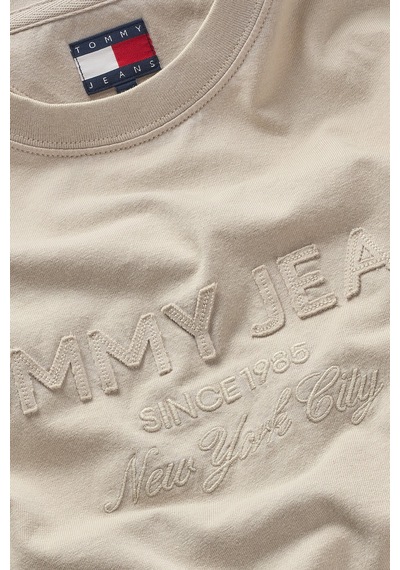 Tommy Jeans Erkek Tişört-dm0dm22330-12824 Bej