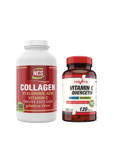 Collagen Hyaluronic Acid 300 Tablet Vitamin C 120 Tablet
