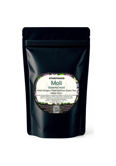 Moli Çayı %100 Saf 96 Gr. Yeşilçay Moli Ejderha İncisi Dragon Pearl Jasmine Green Tea