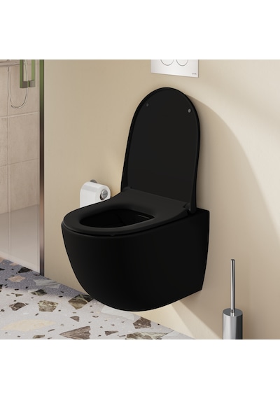 VitrA Sento 130-483R009 İnce Klozet Kapağı Mat Siyah