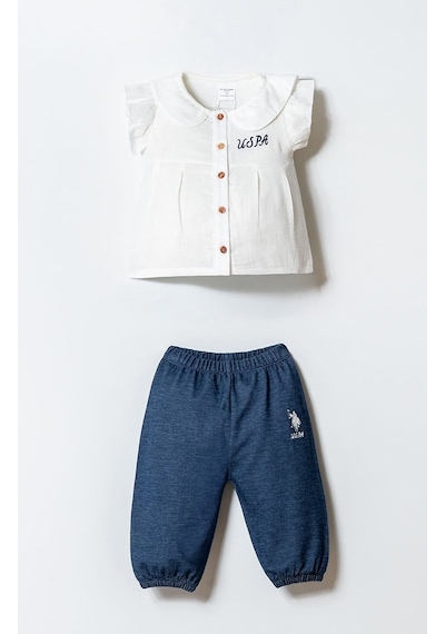 U.S. Polo Assn. U.s. Polo Assn Kız Bebek 2'li Takım Füme-2518