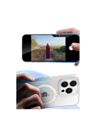 Apple iPhone 16 Pro Max Uyumlu Pummel Shiny Magsafe Kapak