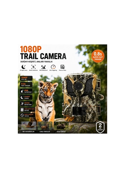 Dl-05 Fotokapan Kamera 16mp Full Hd 1080p Lcd Ekranlı Açık Takip Kamerası Ip66 Su Geçirmez Yaban Hayatı Kamera Kızılötesi Gece Görüş Kamera Trail Camera Diğer