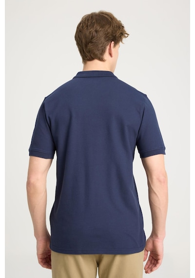 Kısa Kollu Polo T-shirt Lacivert Lacivert