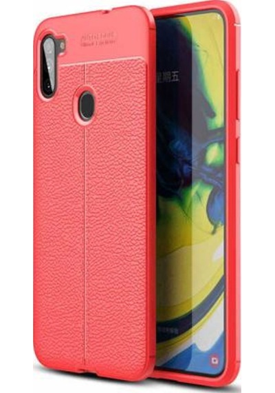 Galaxy A11 Kılıf Zore Niss Deri Desenli Silikon Kılıf