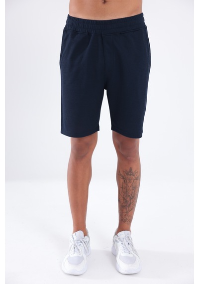 Rowinger Waffle Dokulu Cepli Erkek Şort Navyblue