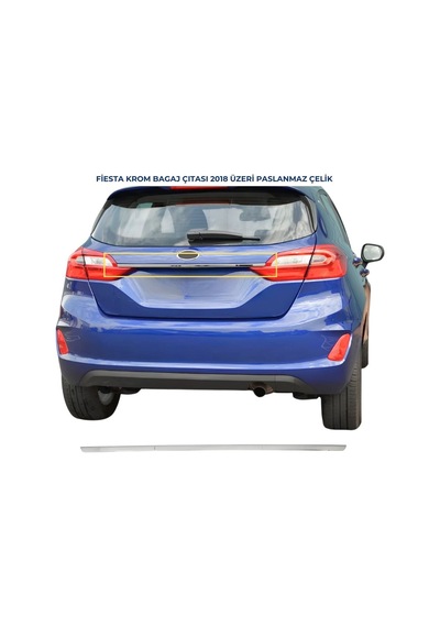 Ebal Otomotiv Ford Fiesta krom bagaj çıtası 2018 ve üzeri P.Çelik