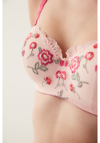 Penti Lotus Broderie Sütyen Pembe