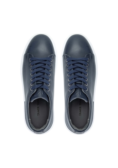 Tamer Tanca Erkek Hakiki Deri Lacivert Sneakers & Spor Ayakkabı 381 19669 Erk Ayk Y24 Lacıvert Lacivert