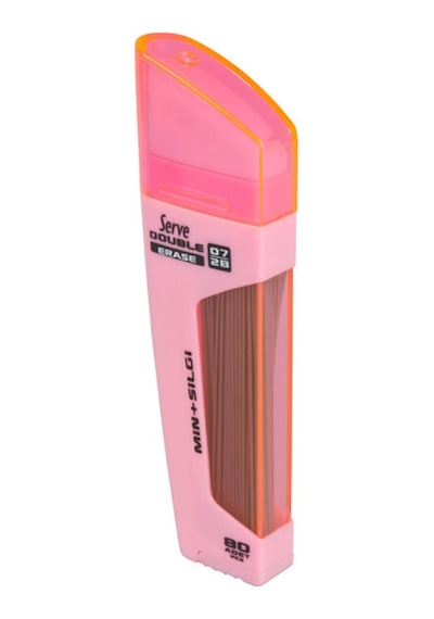 Serve Double Erase 0.7Mm Şeker Pembe - Min & Silgi