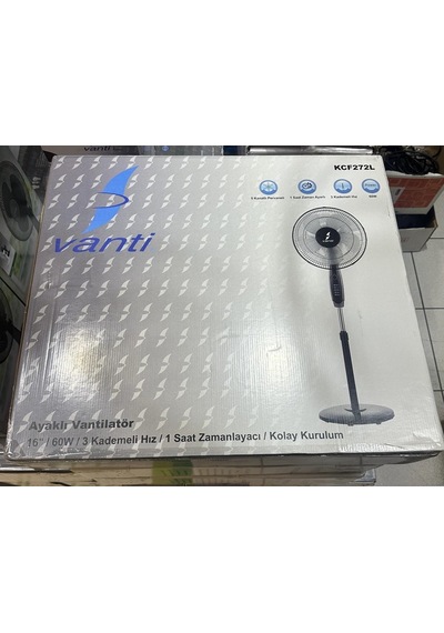 Ayaklı Vantilatör 60w 4 Kademeli Siyah