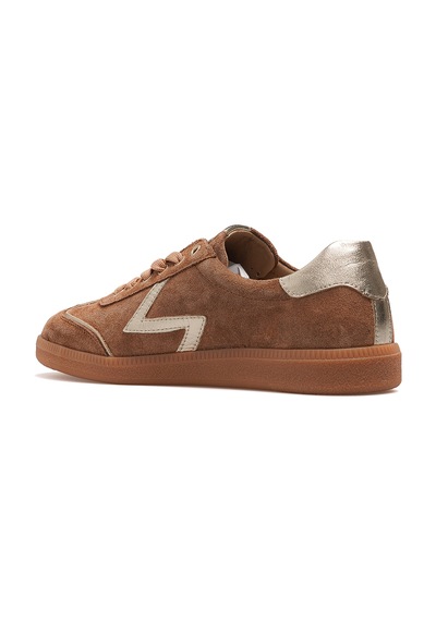 Venüs Kadın Deri Sneaker Günlük Ayakkabı 26y 2609902y Taba Altın