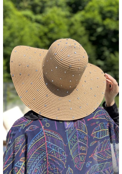 Remsa Taşlı Hasır Şapka Rş-96 Camel Camel