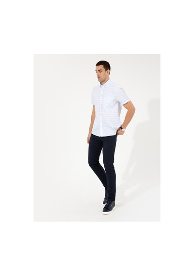 Pierre Cardin Lacivert Slim Fit Kanvas Pantolon 50251460-vr033