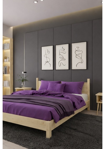 Mirage Masif Ahşap Karyola - Modern Doğal Çam Karyola Mirage Masif Ahşap Karyola - Modern Doğal Çam Karyola