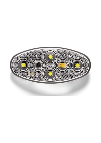 Sbef4w 12v/24v 4 Led'li Beyaz Elips Çakar Lamba 160 Flaş/dk, 3m Bantlı Montaj, Su Geçirmez