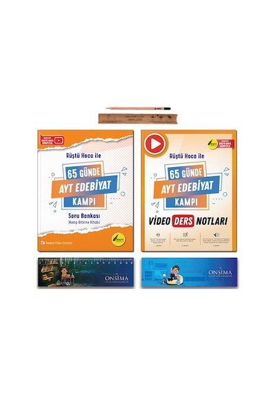 Rüştü Hoca İle 65 Günde Ayt Edebiyat Video Kamp Ders Notları Ve Soru Bankası - 2 Kitap