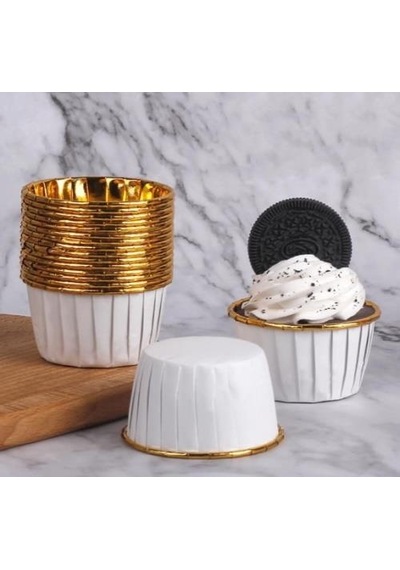 Cupcake/muffin /suffle Kek Kapsülü Beyaz 50 Li Yeşil