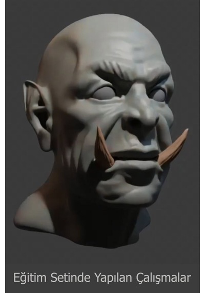 Blender Sculpting İle Organik Modelleme Video Eğitim Seti