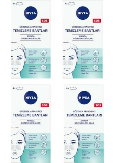 Nivea Gözenek Temizleme Bantları 4'lü x 4 Paket