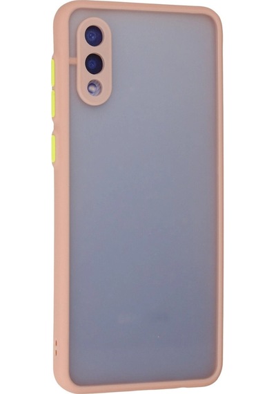 Samsung Uyumlu Galaxy A02 Kılıf Montreal Silikon Kapak Pembe\
