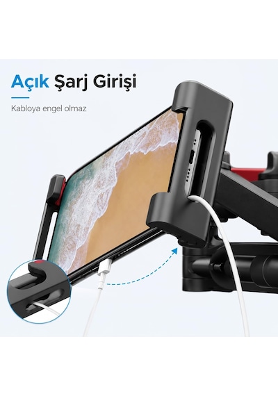 Araba Koltuk Arkası Tablet Tutucu Ayarlanabilir Araç İçi Tutacak