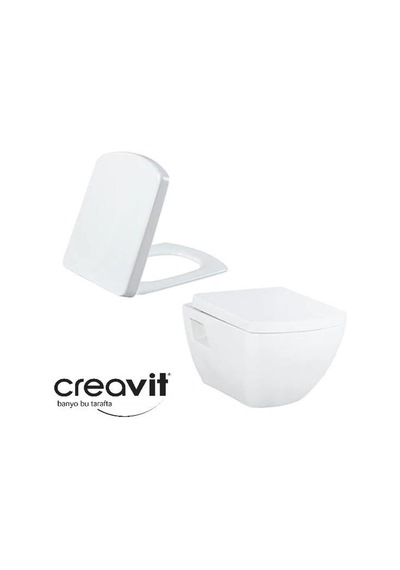 Creavit Tp326 Asma Klozet Kc6000 Yavaş Kapanır Kapaklı
