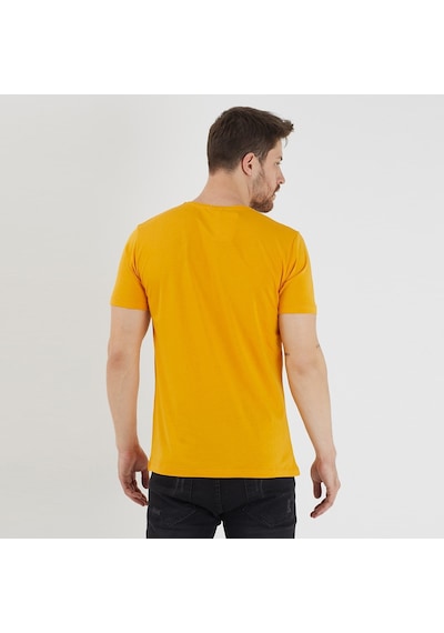 Slazenger SANDER KTN Erkek  Hardal Tişört
