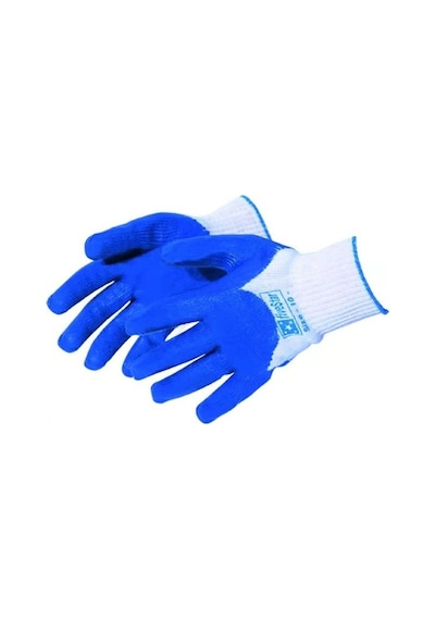 Fivestar Latex Kaplı Mavi Örme Nitril Eldiven