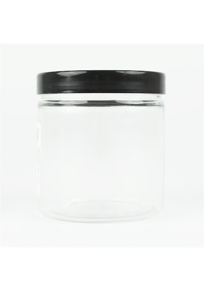 Hobbytime 772 Şeffaf Pet Kavanoz, 250 Ml. Contalı Kapaklı-34512