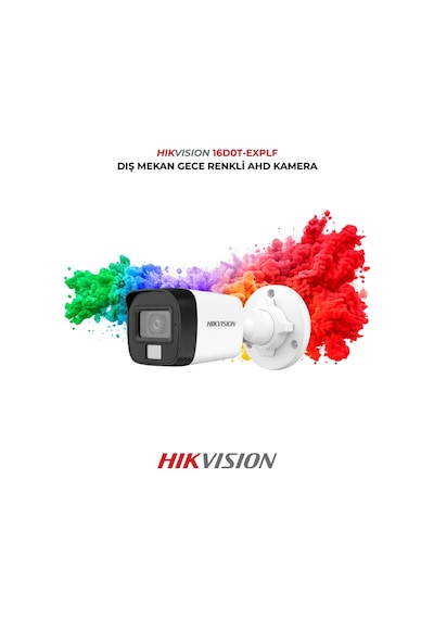 Ds-2ce16d0t-exlpf Gece Renkli Dış Mekan Kamera 2mp 2.8mm