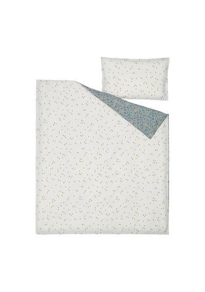 Ikea Guldvavare Tek Kişilik Nevresim Takımı 110 X 130 Cm Beyaz - Mavi