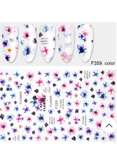 3D Yapışkanlı Tırnak Dövme Nail Art Tırnak Sticker F359