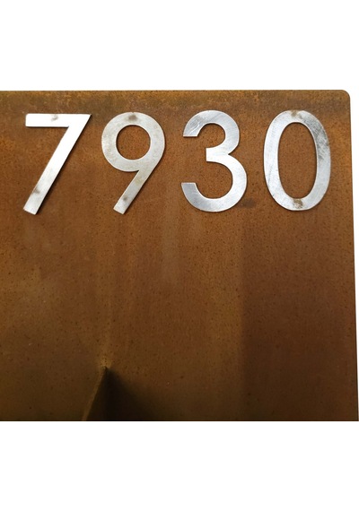 Corten Numaralı Modern Saksı